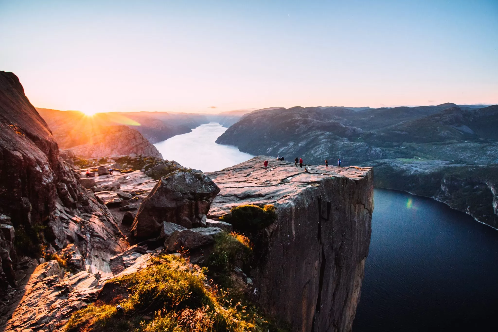 Sun rise pulpit rock